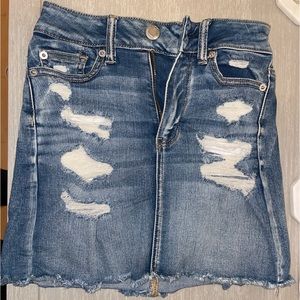 American Eagle Denim Skirt, Super Stretch, size 00